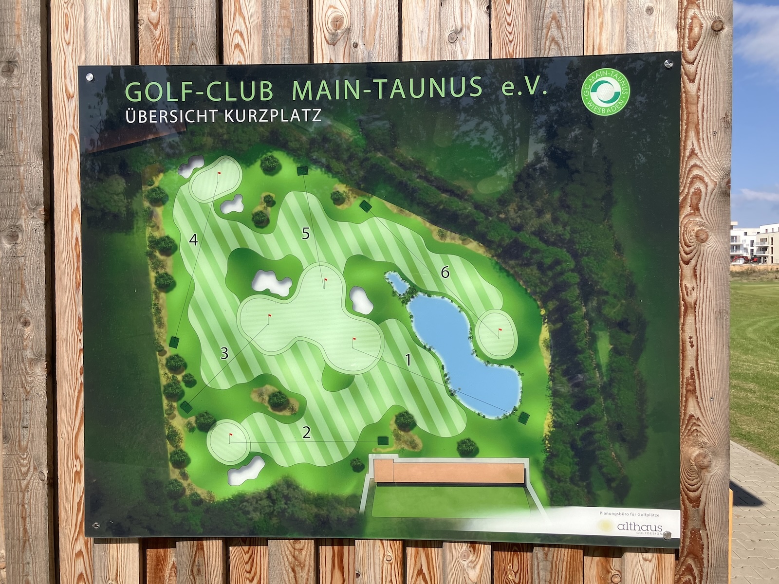 Plan des Kurzplatzes im Golf-Club Main-Taunus