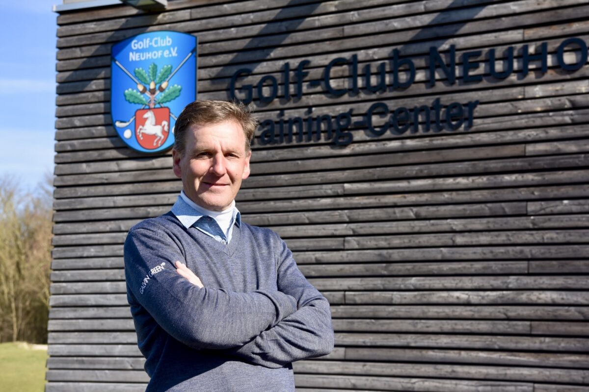 Michael Mitteregger im Golf-Club Neuhof