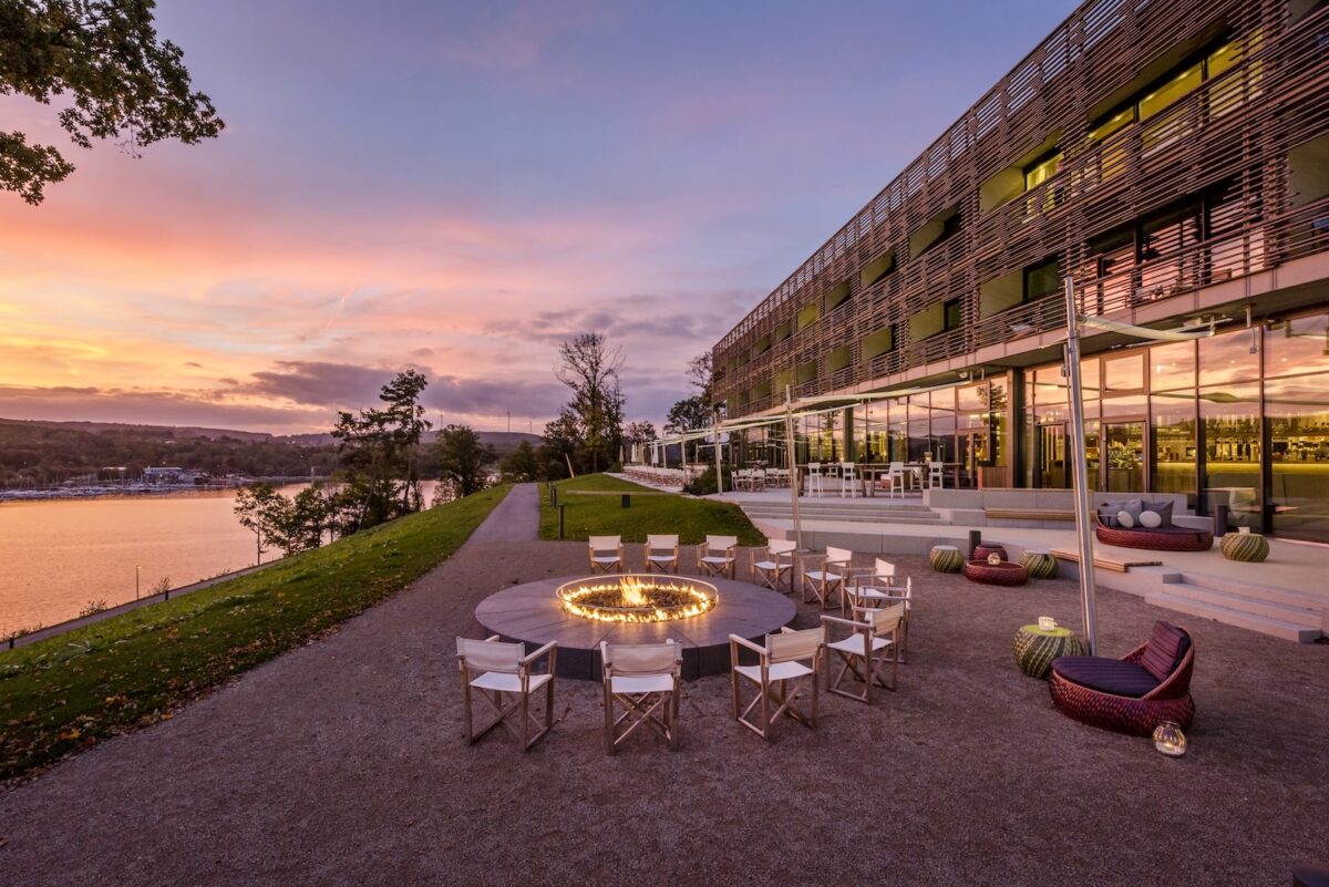 Feuerstelle der Seezeitlodge Hotel&SPA
