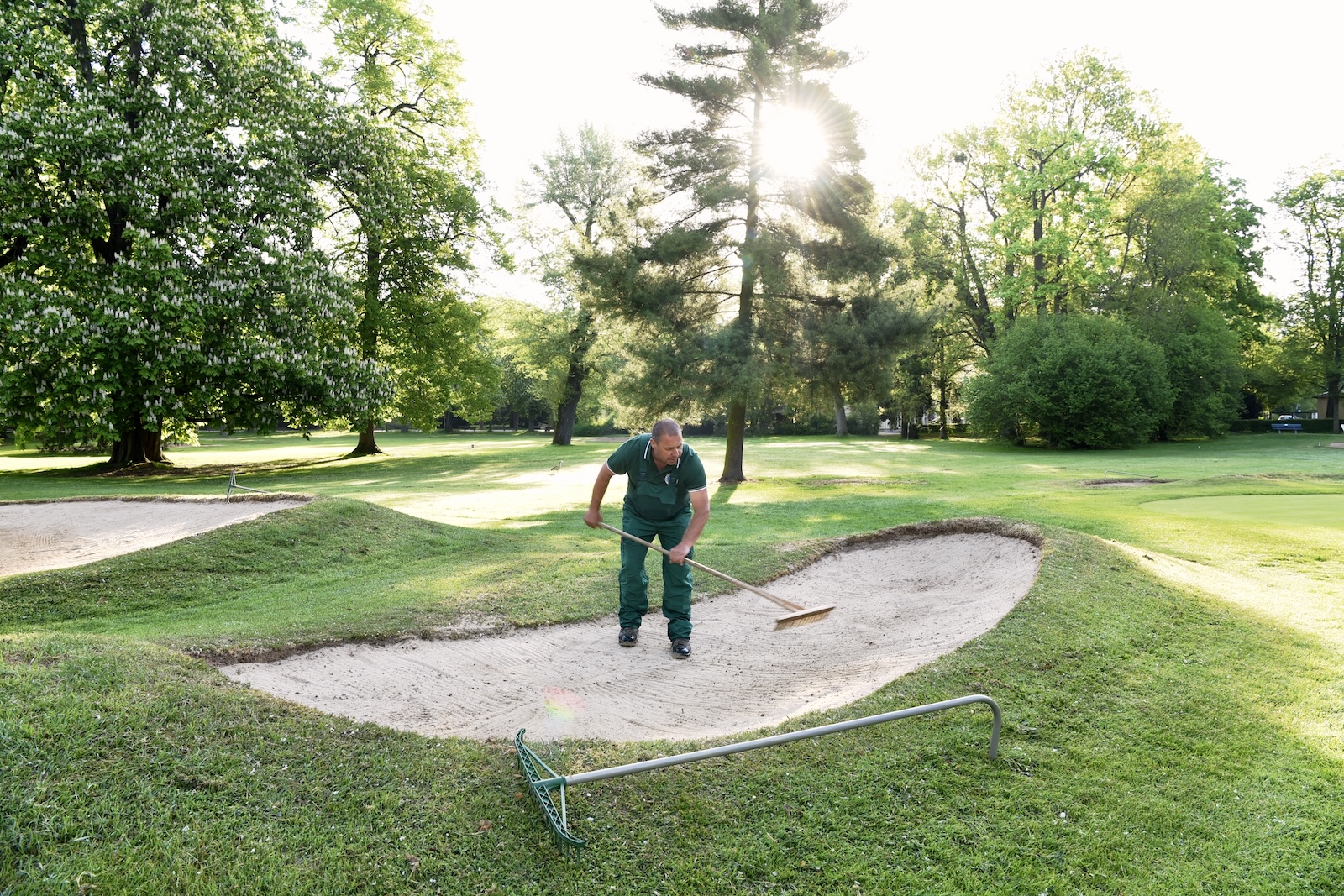 János Föcze Greenkeeper auf dem Old Course in Bad Homburg
