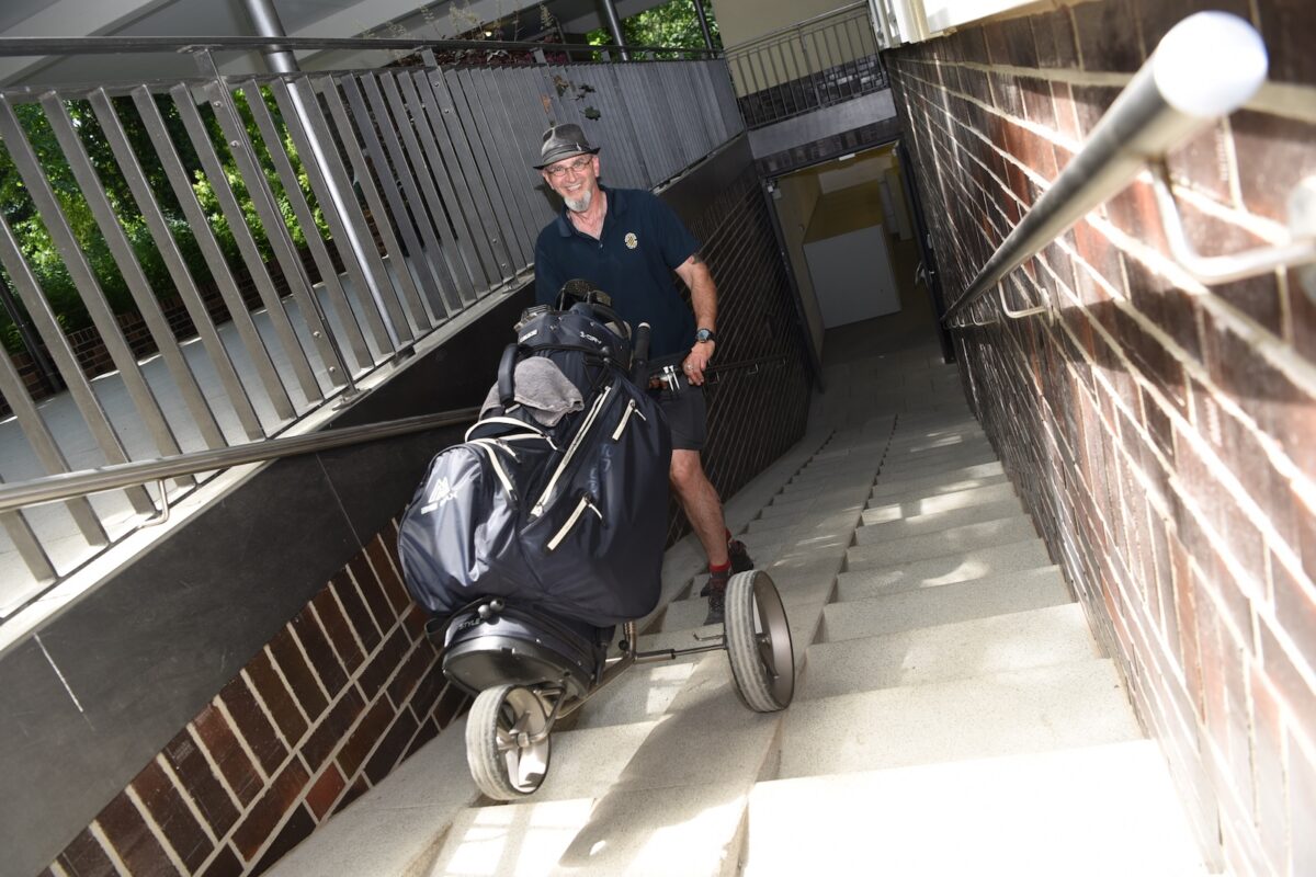 Caddiemeister Karsten Burhardt im Frankfurter Golf Club
