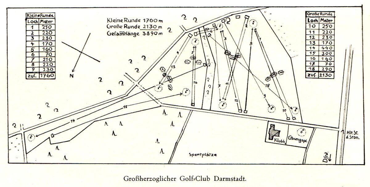 Bahnenskizze Golf-Klub Darmstadt