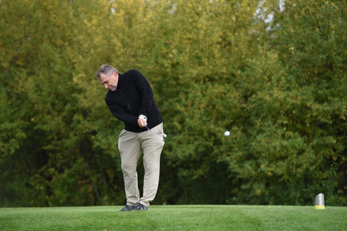 Bernd Hollerbach beim Golf im Golf Club Würzburg