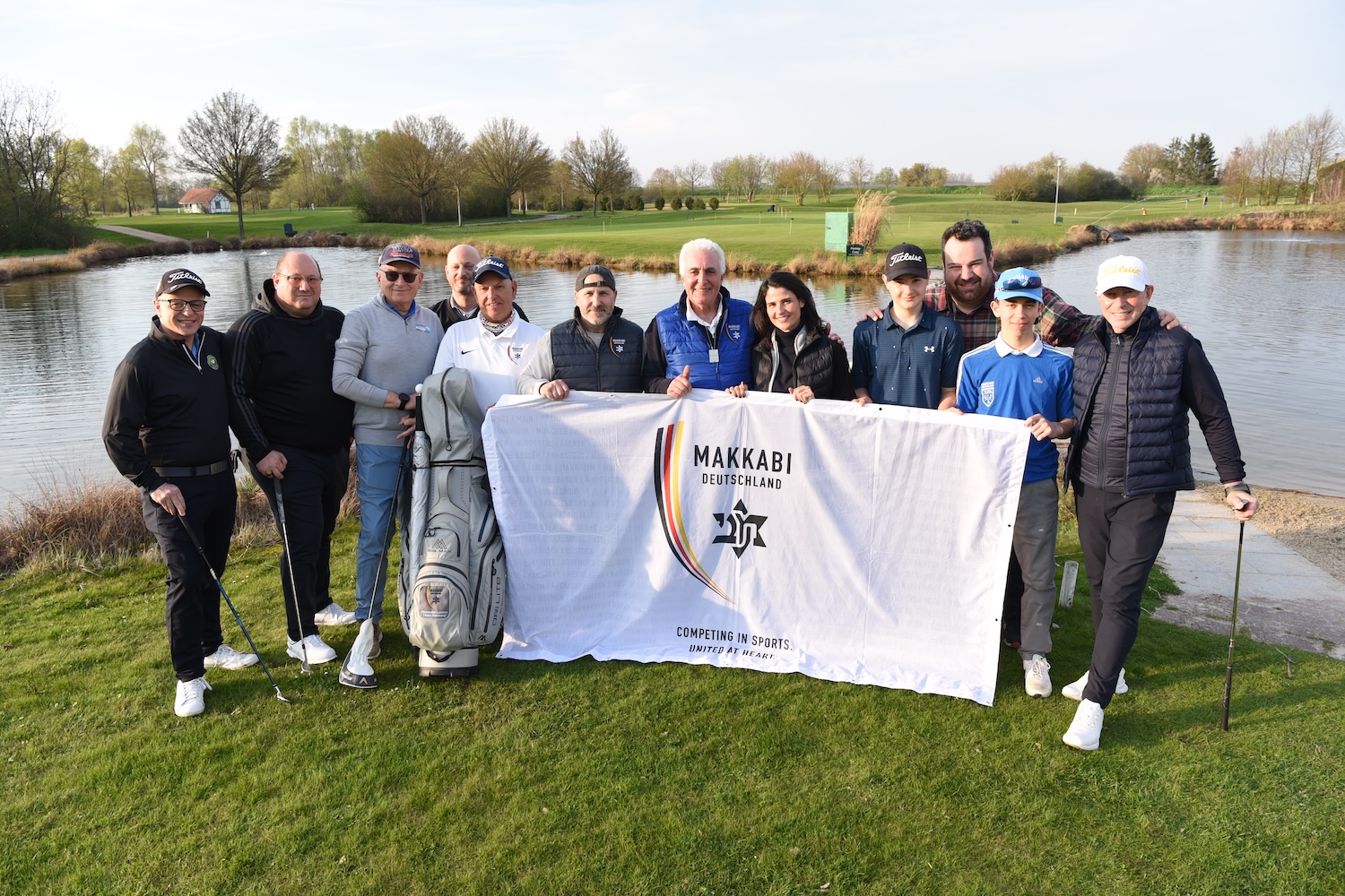 Leo Friedman und das Golf-Nationalteam von Makkabi Deutschland