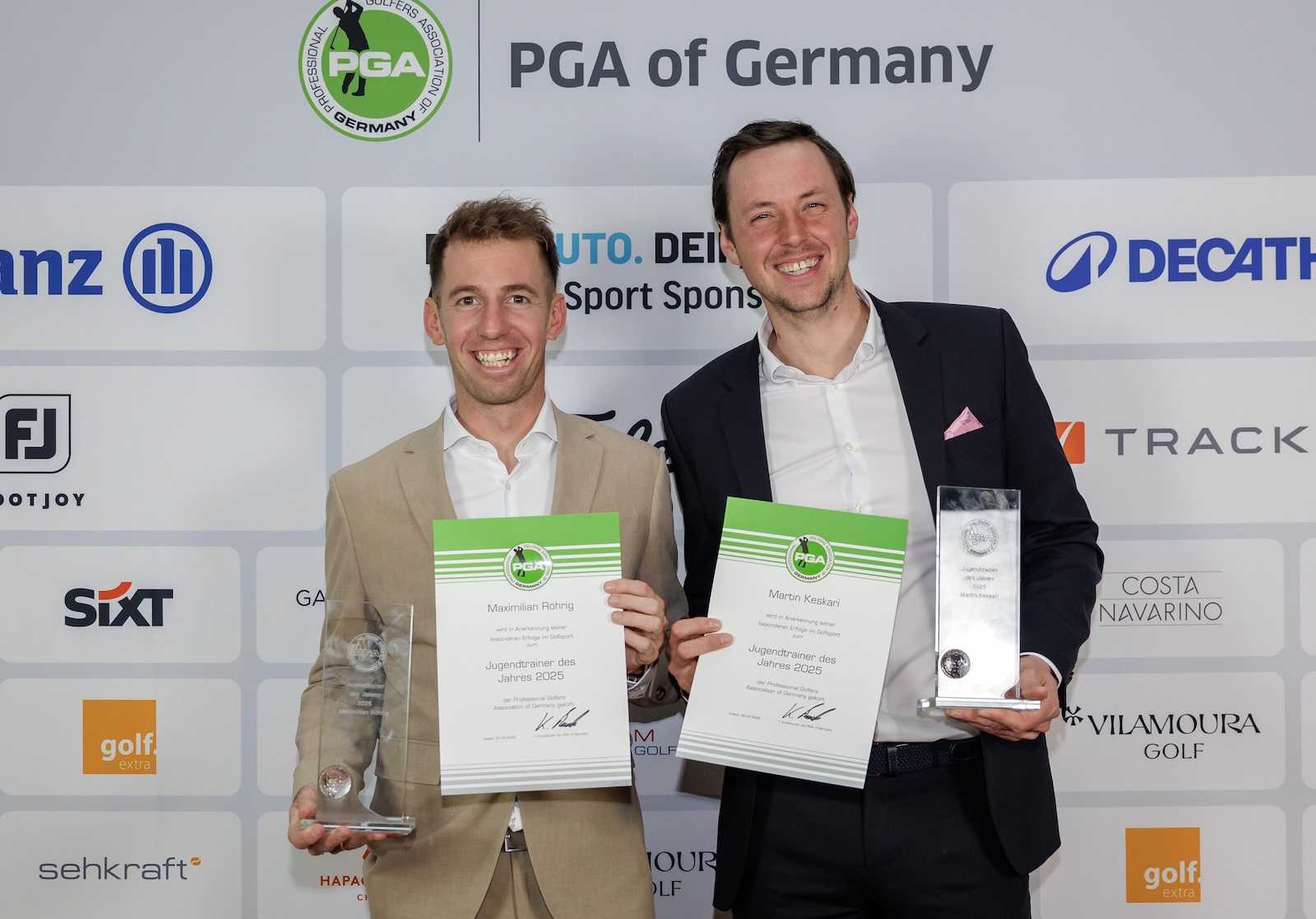 Max Röhrig und Martin Keskari sind Jugendtrainer 2025 der PGA of Germany