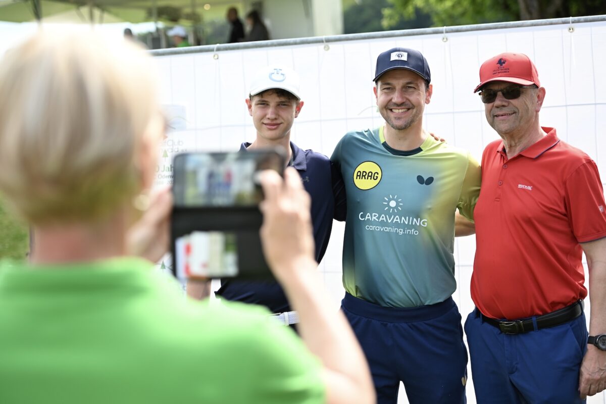 Timo Boll im Golfclub Odenwald