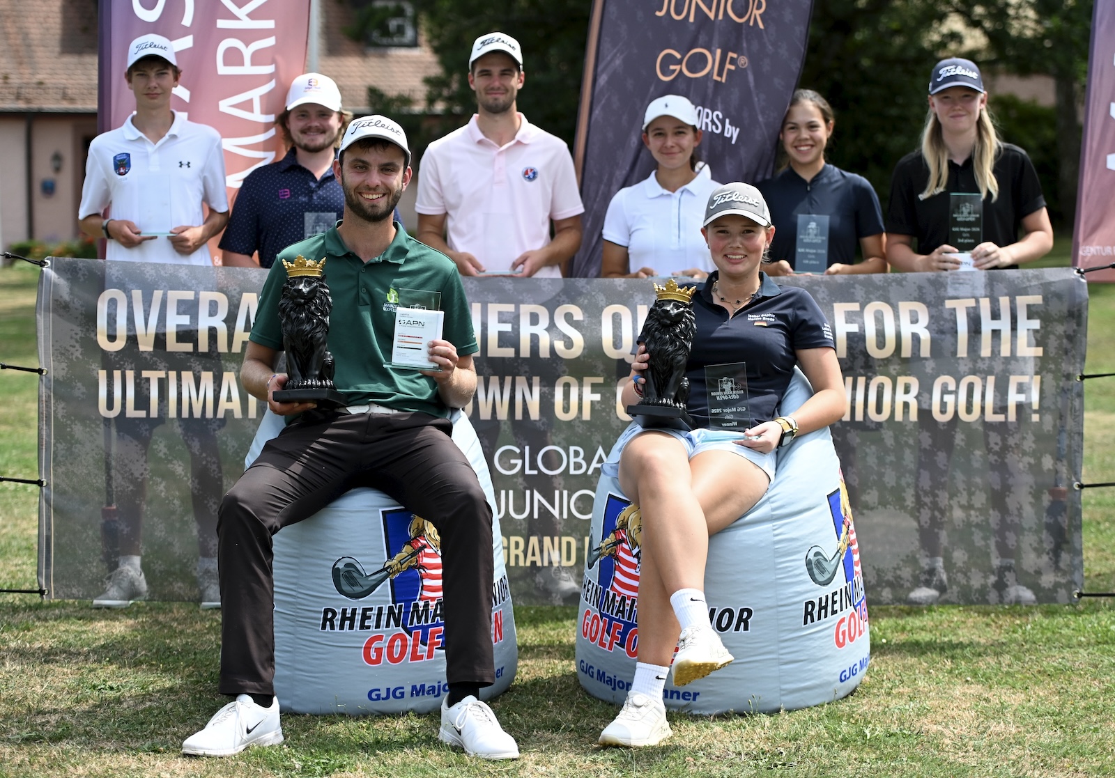 Marco Wöhler und Isabel Morato Brede bei der Rhein Main Junior Golf Open