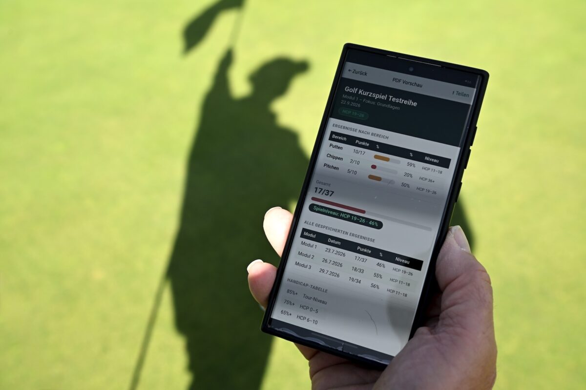 Armin Piater Golf App Kurzspiel Testreihe